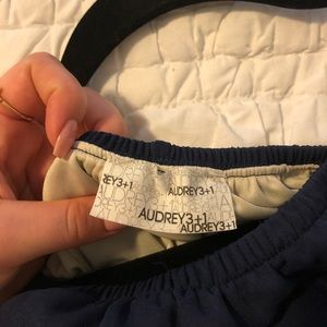 Blue off the shoulder top